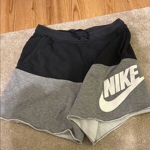 Nike Two-Tone Black and Gray Shorts